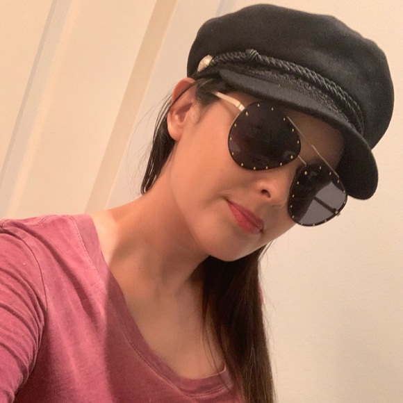 Biker Beret Womens Fashion Hat Wool Cap One Size - Picture 7 of 15